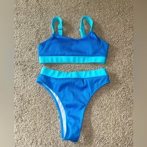 blue bikini set